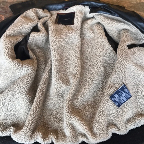 Tommy Hilfiger faux leather jacket Sz L - Picture 7 of 8